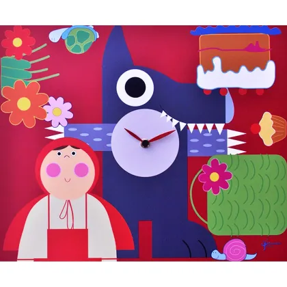 Zdjęcie Przepiękna ozdoba na ścianę do pokoju dziecięcego - włoski zegar ścienny