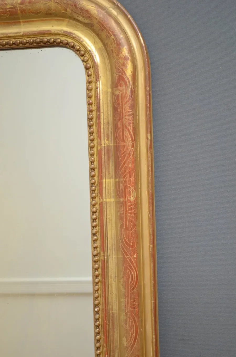 obrazek 8 Proste i eleganckie pozłacane lustro - antyk z 1881 roku