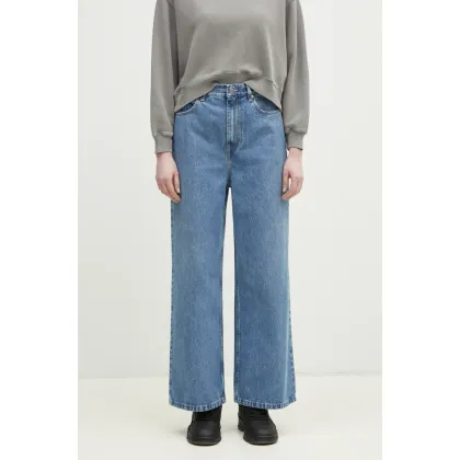 Zdjęcie Axel Arigato jeansy bawełniane Wide-Leg Jeans damskie kolor niebieski A2628005