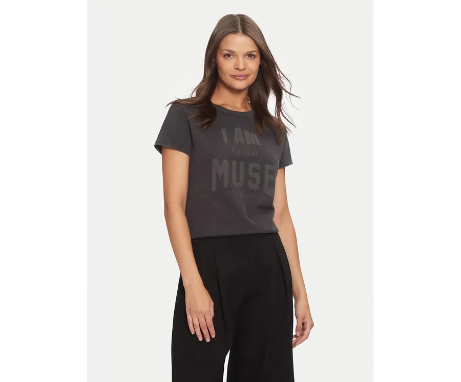 obrazek 1 Deha T-Shirt C12151 Czarny Regular Fit