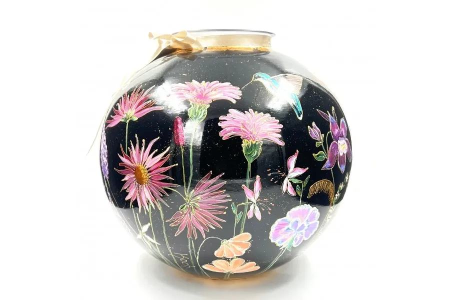 obrazek 2 Duży wazon w kształcie czarnej kuli - idealny prezent dla kobiety