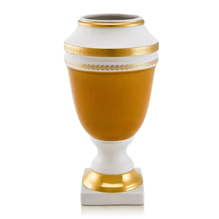obrazek 1 Ceramiczny wazon z greckim złotym motywem - Ahura