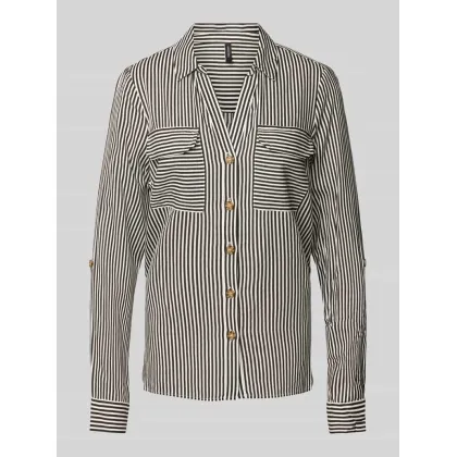 Zdjęcie Bluzka koszulowa z listwą guzikową model ‘BUMPY’