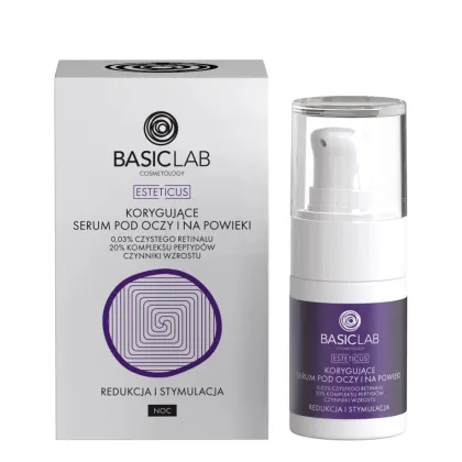 Zdjęcie BasicLab Esteticus Korygujące serum pod oczy z retinalem 0,03% Basiclab Dermocosmetics
