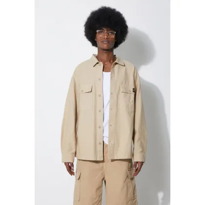 Zdjęcie Stan Ray koszula bawełniana Cpo Shirt męska kolor beżowy relaxed z kołnierzykiem klasycznym CE2403348