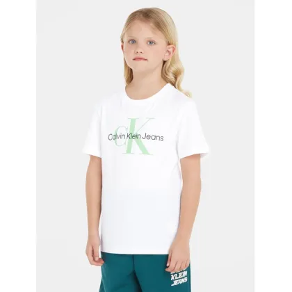 Zdjęcie Calvin Klein Jeans T-Shirt Monogram IU0IU00460 Biały Regular Fit