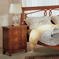 Picture Italian bedside table made of solid wood
