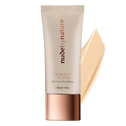 Zdjęcie Nude By Nature Sheer Glow Krem BB 01 Porcelain Porcelain 30 ml Nude by Nature