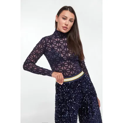 Zdjęcie Body damskie tiulowe ELISABETTA FRANCHI Elisabetta Franchi