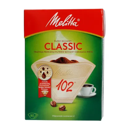 Zdjęcie Melitta - Papierowe filtry do kawy 102 - Classic - 80 sztuk MELITTA