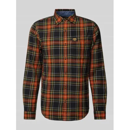 Zdjęcie Koszula casualowa o kroju slim fit z naszywką z logo model ‘Lumberjack’