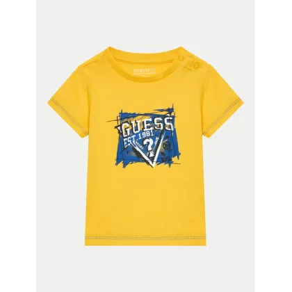 Zdjęcie Guess T-Shirt N4YI00 K8HM4 Żółty Regular Fit