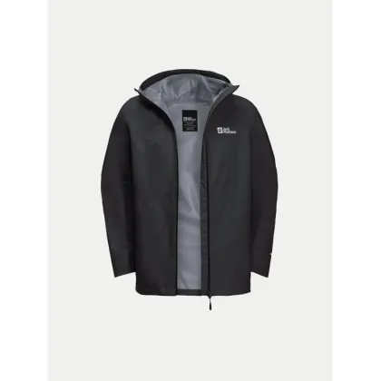 Zdjęcie Jack Wolfskin Kurtka przeciwdeszczowa Highest Peak 1115134 Czarny Regular Fit