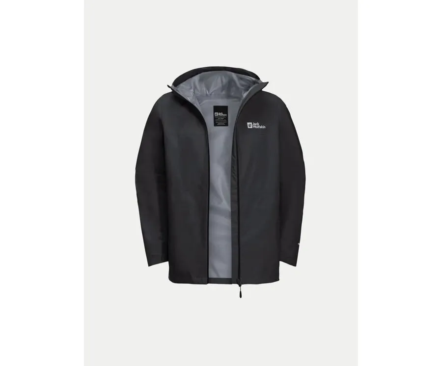 obrazek 1 Jack Wolfskin Kurtka przeciwdeszczowa Highest Peak 1115134 Czarny Regular Fit