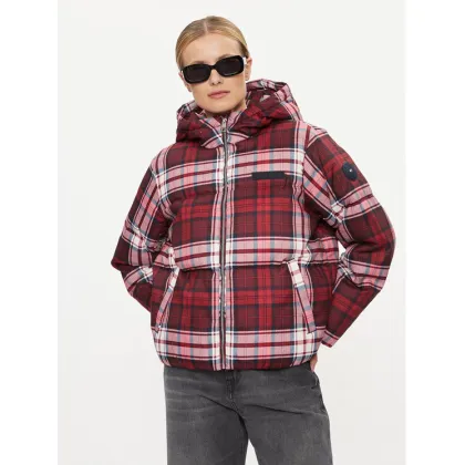 Zdjęcie Tommy Hilfiger Kurtka zimowa New York Tartan WW0WW40233 Czerwony Relaxed Fit