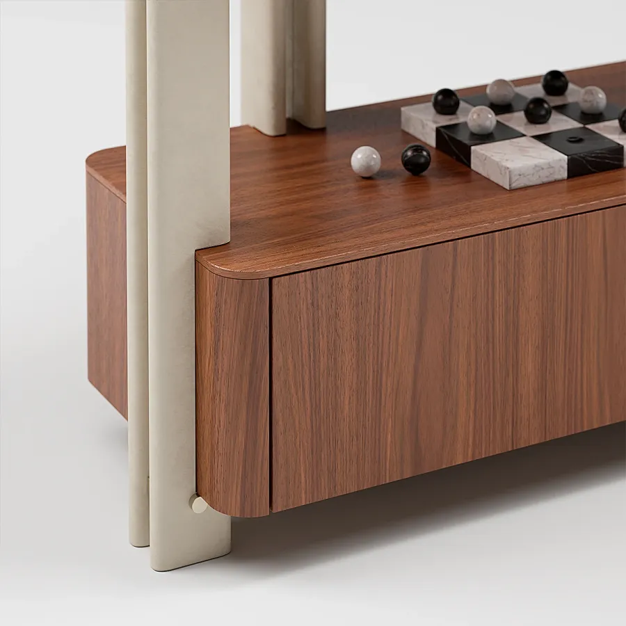 obrazek 30 Wspaniała włoska modernistyczna biblioteczka do salonu lub gabinetu