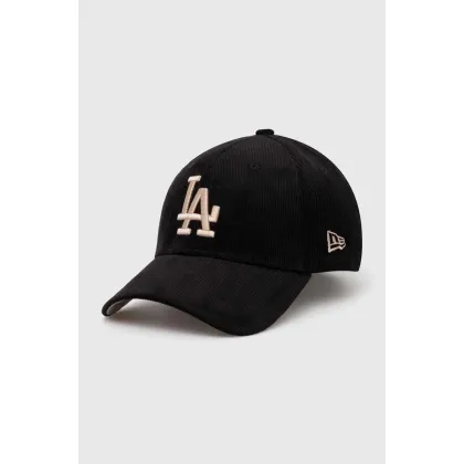 Zdjęcie New Era czapka z daszkiem 9Forty Los Angeles Dodgers kolor czarny z aplikacją 60435070