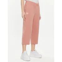 Zdjęcie Under Armour Spodnie dresowe Ua Rival Terry Crop Wide Leg 1382737-696 Różowy Loose Fit