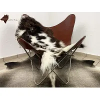 Picture Leather carpet with an unusual shape, 105x65 cm