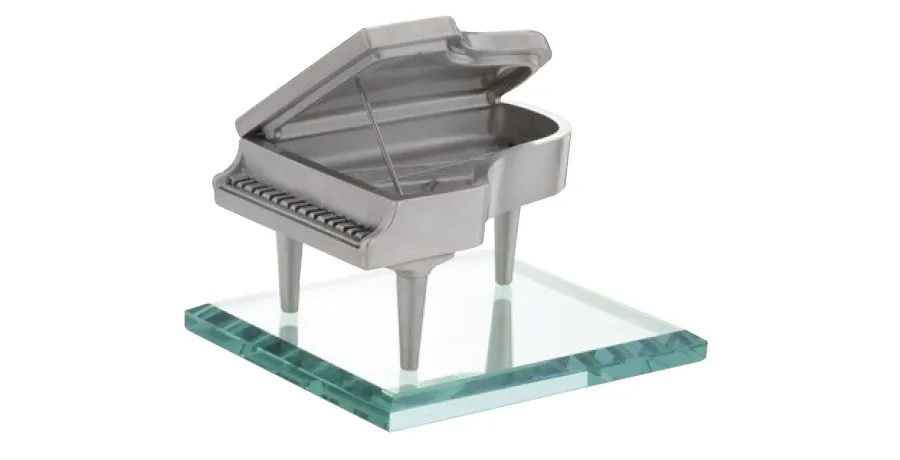 picture 1 Silver-plated figurine with a grand piano - Astra Argenti