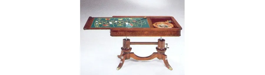 obrazek 4 Duży funkcjonalny stół do gier - ruletka - szachy - backgammon - black jack