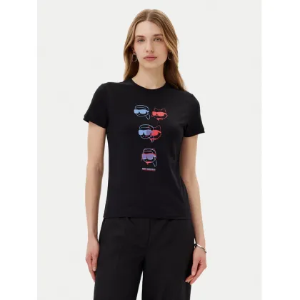 Zdjęcie KARL LAGERFELD T-Shirt A2W17104 Czarny Relaxed Fit
