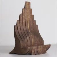 Picture Elegant wooden stand for a phone or business cards