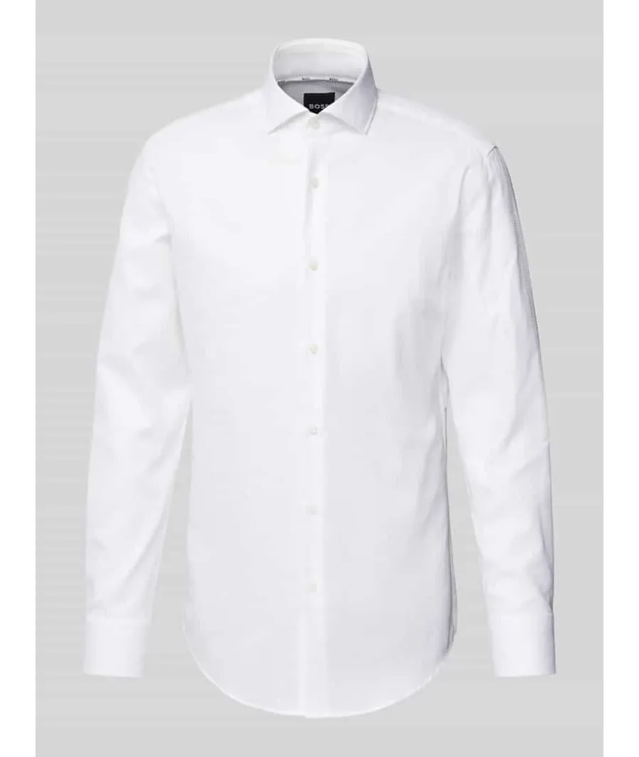 obrazek 1 Koszula biznesowa o kroju slim fit z kołnierzykiem typu cutaway model ‘Hank’