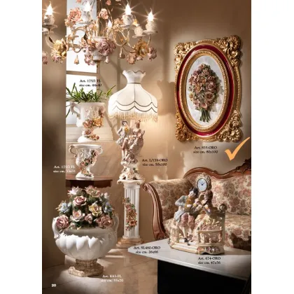 Zdjęcie Obraz z ceramicznymi różami