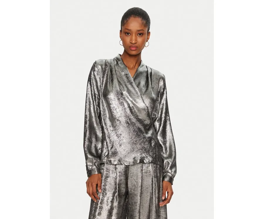 obrazek 1 Rinascimento Bluzka CFC0121735003 Srebrny Regular Fit