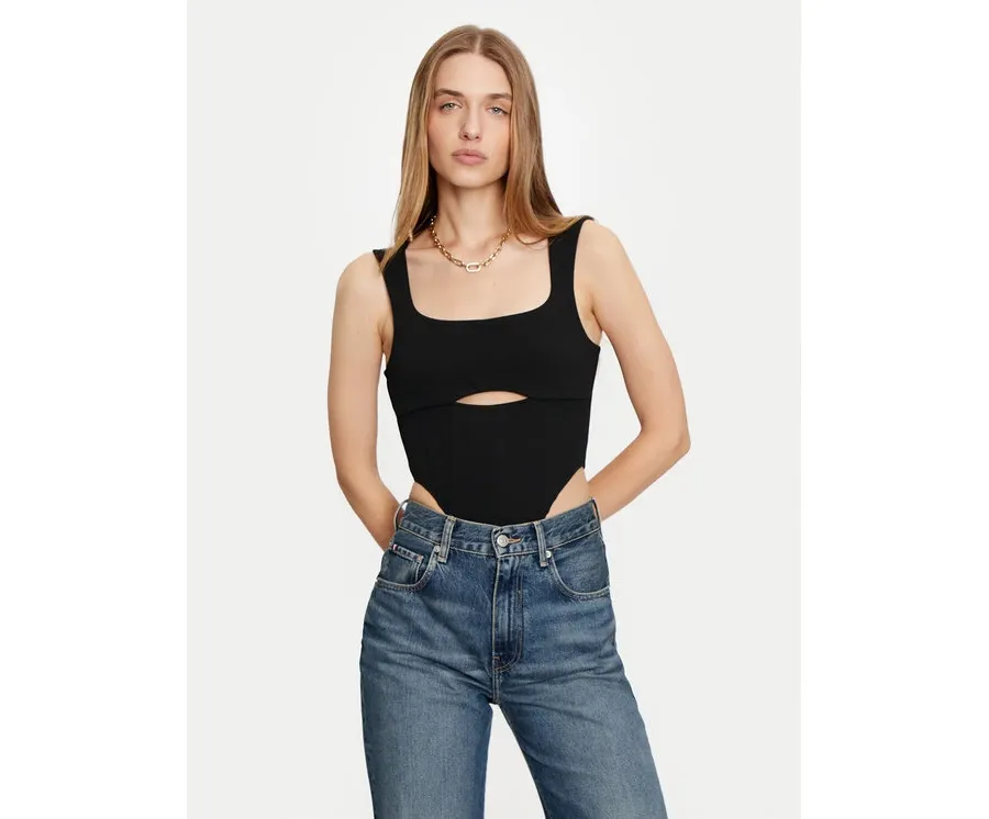 obrazek 1 ViCOLO Body TS0377 Czarny Slim Fit