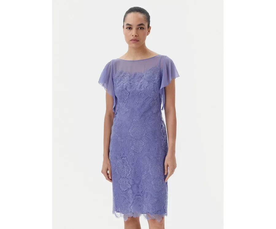 obrazek 1 Luisa Spagnoli Sukienka koktajlowa Paniere 541685 Niebieski Regular Fit