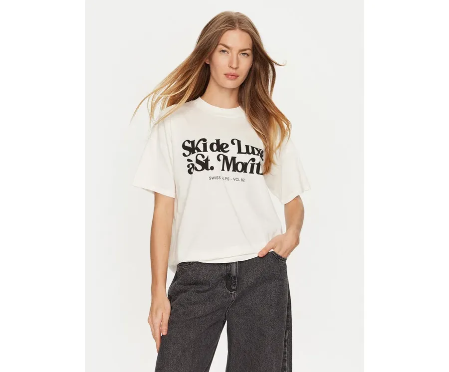 obrazek 1 ViCOLO T-Shirt RS0052 Écru Regular Fit
