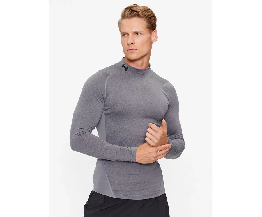 obrazek 1 Under Armour T-Shirt Ua Hg Armour Comp Mock Ls 1369606 Szary Compression Fit