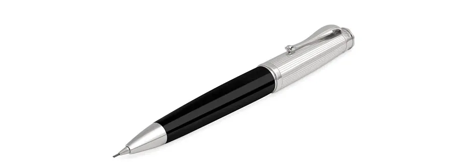 obrazek 1 Pinstripe Black Resin Ołówek Memoria Montegrappa