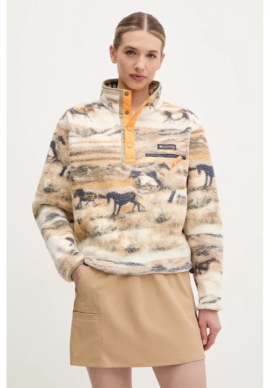 obrazek 1 Columbia bluza sportowa Helvetia kolor beżowy wzorzysta 2098501