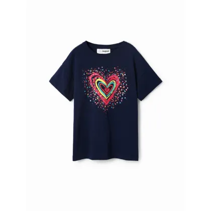 Zdjęcie Desigual T-Shirt 23SGTK20 Granatowy Regular Fit