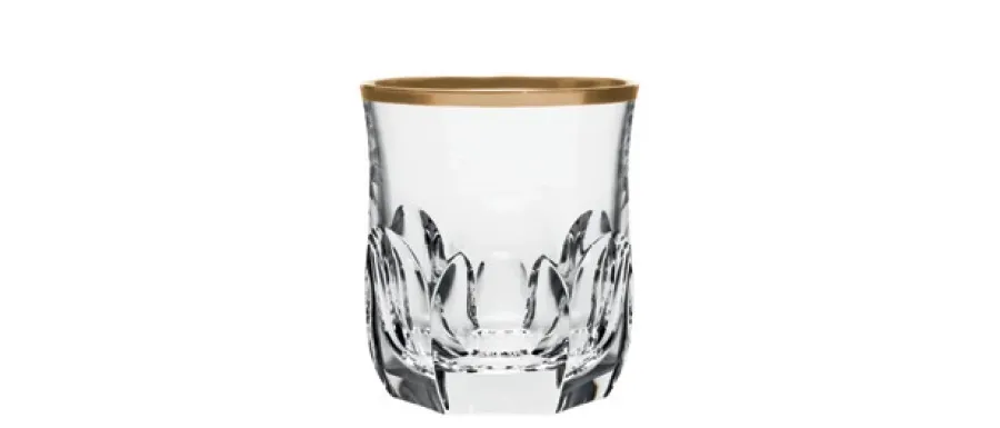 obrazek 1 Kryształowa szklanka do whisky - Palais Gold