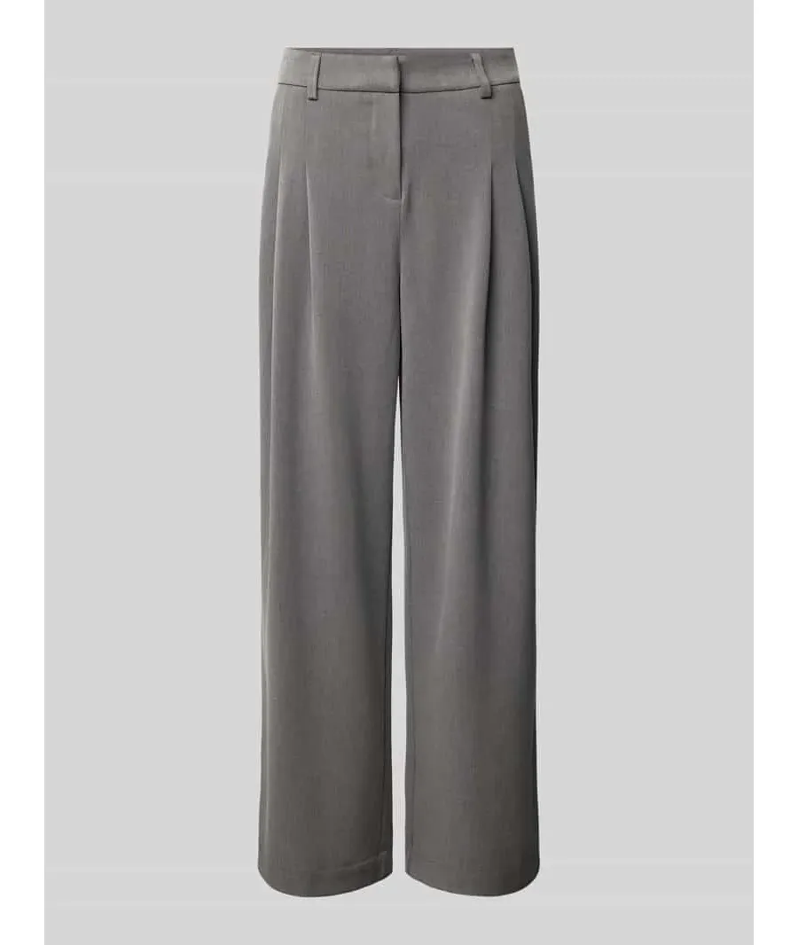 obrazek 1 Spodnie materiałowe o kroju baggy fit z plisami model ‘Henrika’