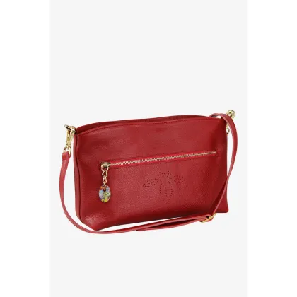 Zdjęcie Czerwona elegancka torebka wykonana ze skóry - Terrida