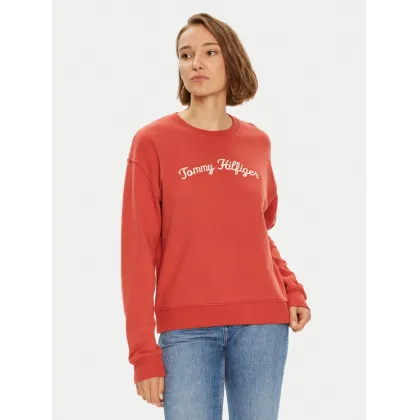 Zdjęcie Tommy Hilfiger Bluza Modern Script WW0WW42615 Czerwony Regular Fit