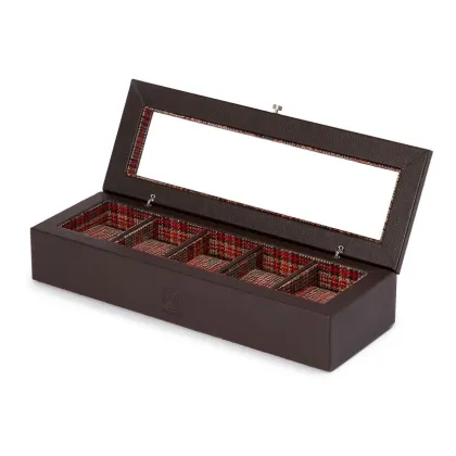 Zdjęcie Stylowe etui WM Brown na 5 zegarków