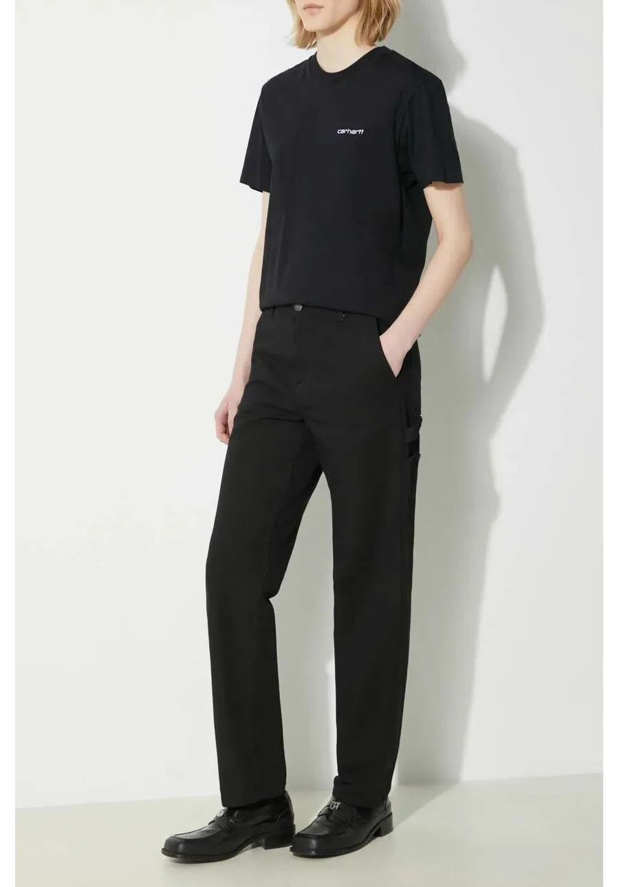 obrazek 1 Carhartt WIP spodnie bawełniane Pierce Pant kolor czarny proste high waist I033140.8902