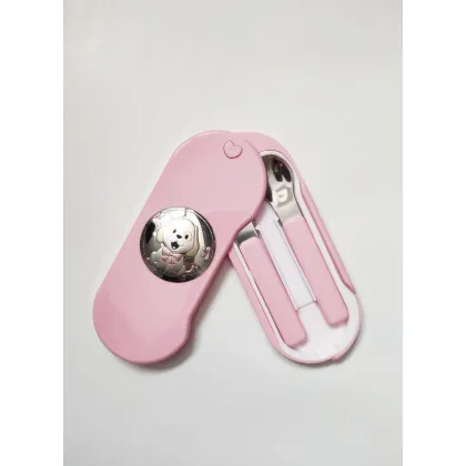 Zdjęcie Eleganckie Sztućce dla dzieci Piesek 18x8