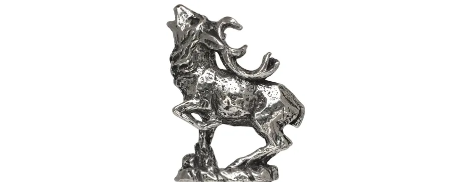 picture 1 Stylish letter opener made of pewter - deer