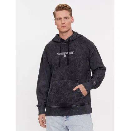 Zdjęcie Tommy Jeans Bluza Washed Linear DM0DM17787 Czarny Relaxed Fit