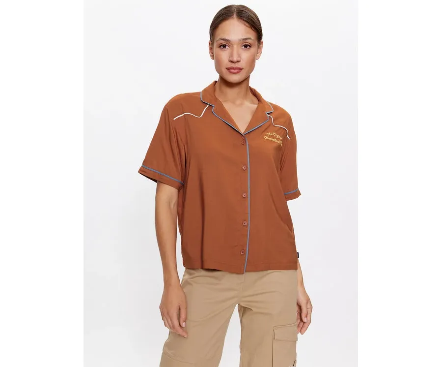 obrazek 1 Vans Koszula Dusk Downer Ss Top VN00076C Brązowy Relaxed Fit