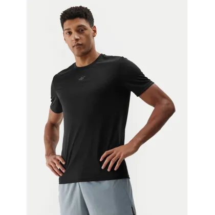 Zdjęcie 4F Koszulka techniczna 4FWSS24TFTSM697 Czarny Regular Fit