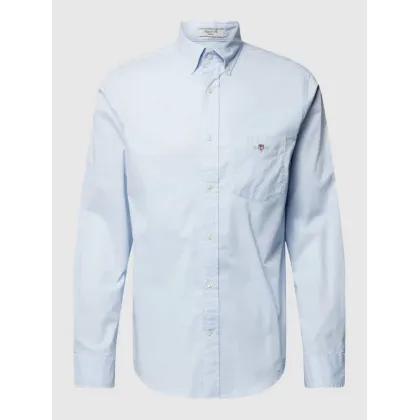 Zdjęcie Koszula casualowa o kroju regular fit z kieszenią na piersi model ‘POPLIN’