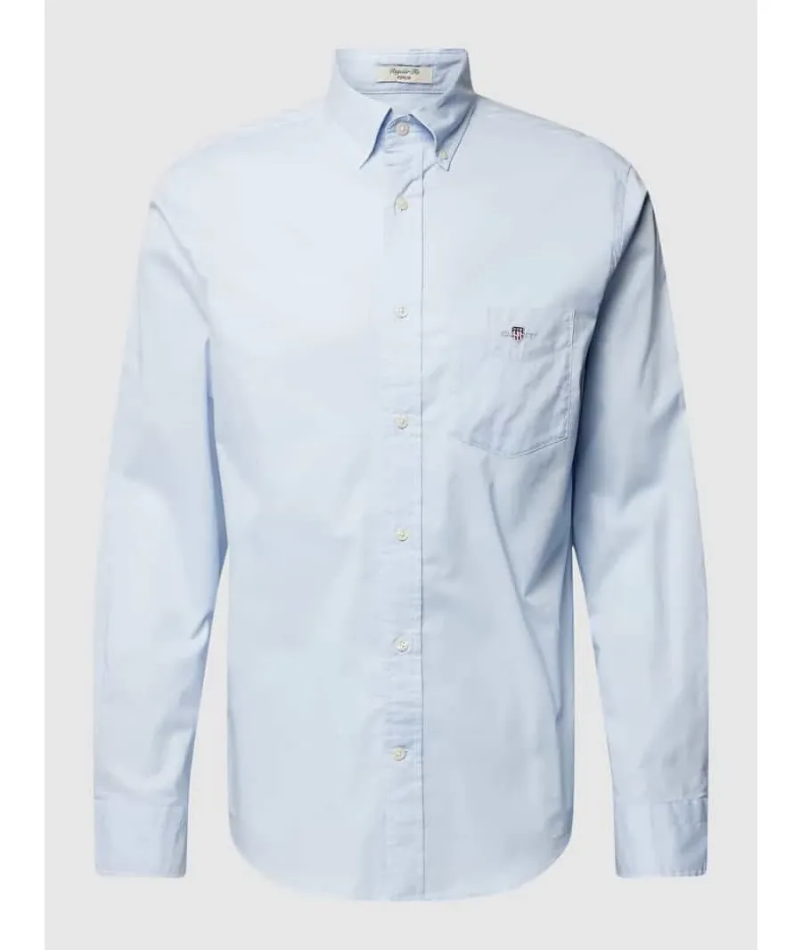 obrazek 1 Koszula casualowa o kroju regular fit z kieszenią na piersi model ‘POPLIN’
